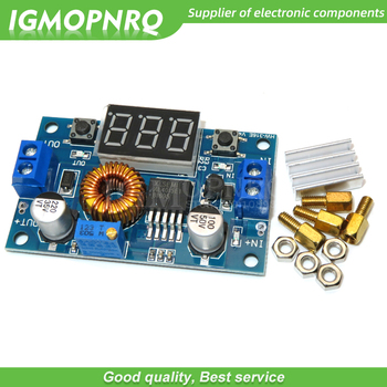 1pcs XL4015 5A High power 75W DC-DC adjustable step-down module+LED Voltmeter Power supply module